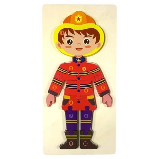 A&T Puzzle Fireman || بازل اي اند تي الاطفاء - مكتبة اكسبريس الكويت