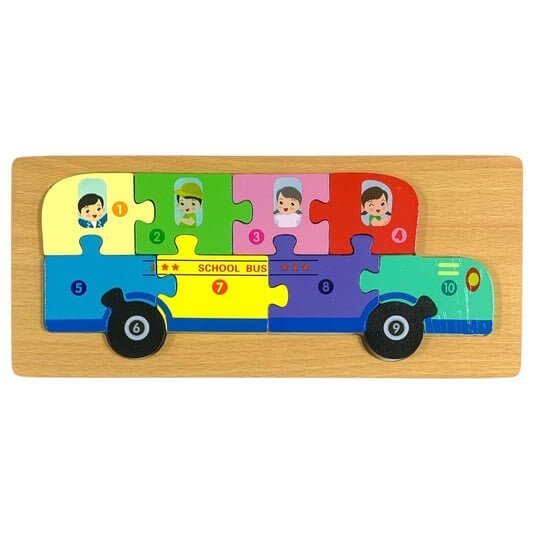 A&T Puzzle School Bus || بازل اي اند تي باص المدرسة - مكتبة اكسبريس الكويت