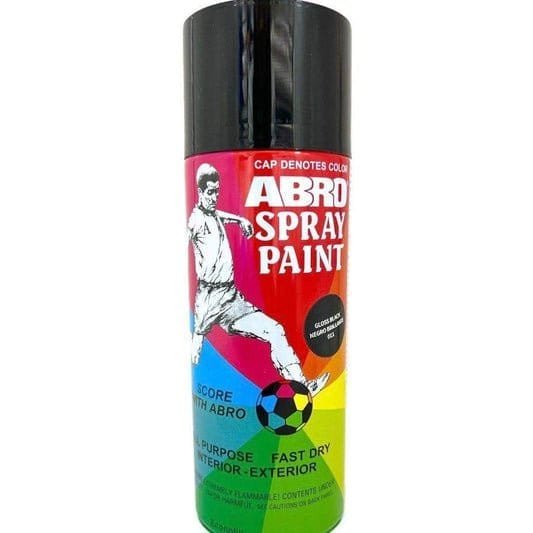 Abro Spray Paint Brilliant Black || دهان صبغ رش سبراي ابرو اسود لامع - مكتبة اكسبريس الكويت