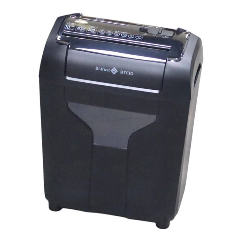 Bi - Trust Paper Shredder BTC10 Crosscut 10 Sheets || فرامة ورق بي ترست كروس كت ١٠ ورقة - مكتبة اكسبريس الكويت