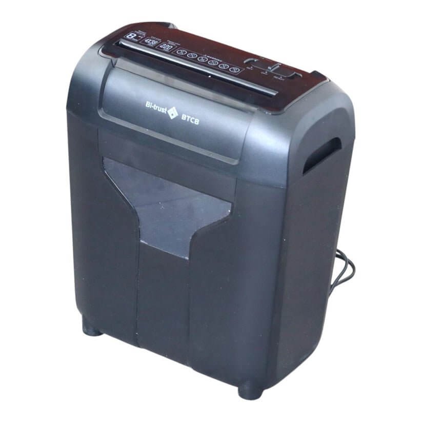 Bi - Trust Paper Shredder BTC8 Crosscut 8 Sheets || فرامة ورق بي ترست كروس كت ٨ ورقة - مكتبة اكسبريس الكويت
