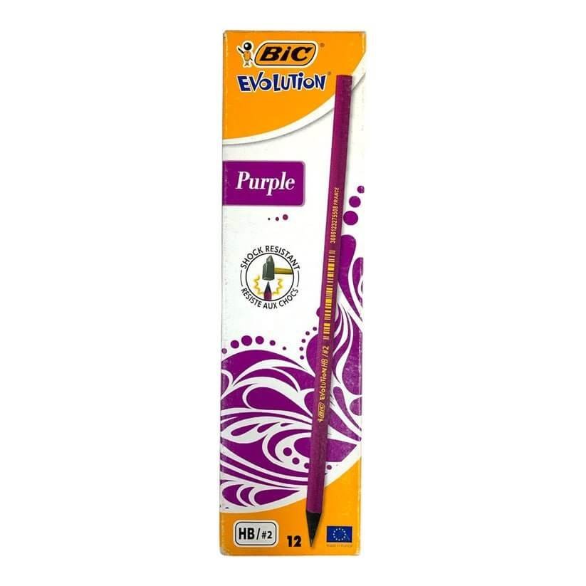 Bic Evolution Pencil Pack 12 Pcs || باكيت اقلام رصاص بيك ١٢قلم - مكتبة اكسبريس الكويت