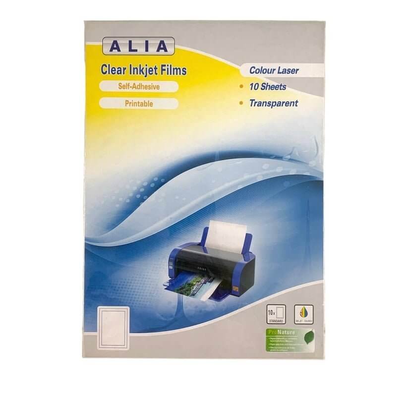 Clear Inkjet Sticker Paper A4 || ورق شفاف لاصق حجم اي فور - مكتبة اكسبريس الكويت