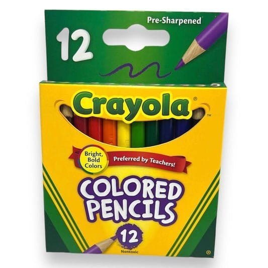 Crayola Colored Pencils 12 Colors || الوان خشبية كرايولا 12 لون - مكتبة اكسبريس الكويت