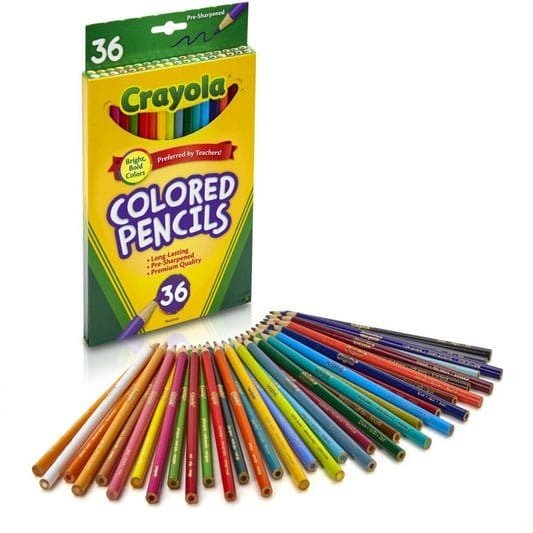 Crayola Colored Pencils 36 Colors || الوان خشبية كرايولا ٣٦ لون - مكتبة اكسبريس الكويت