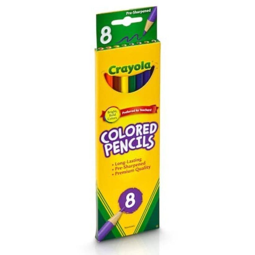 Crayola Colored Pencils 8 Colors || الوان خشبية كرايولا ٨ لون - مكتبة اكسبريس الكويت
