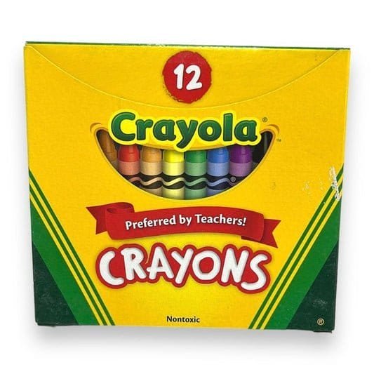 Crayola Crayons 12 Colors || الوان شمعية كرايولا 12 لون - مكتبة اكسبريس الكويت
