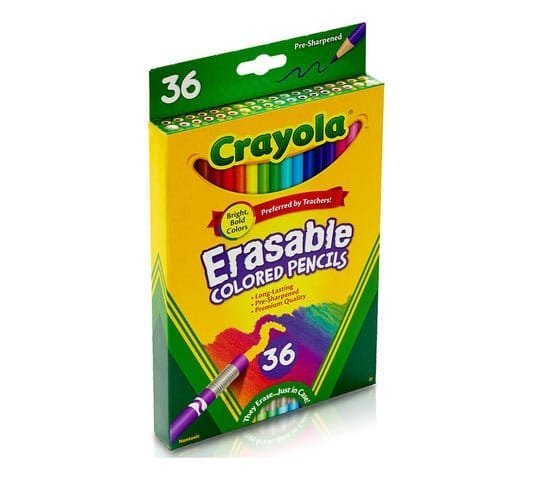 Crayola Erasable Colored Pencils 36 Colors || الوان خشبية كرايولا 36 لون - مكتبة اكسبريس الكويت