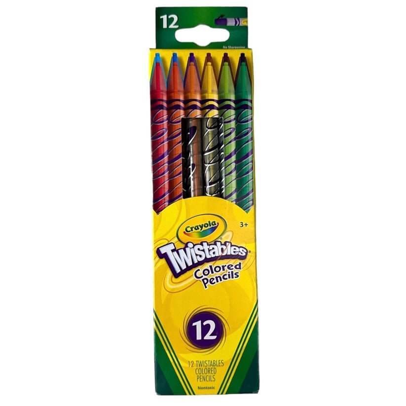 Crayola Twistables Colored Pencils 12 Colors || الوان خشبية كرايولا تويست ١٢ لون سعر عادي - مكتبة اكسبريس الكويت