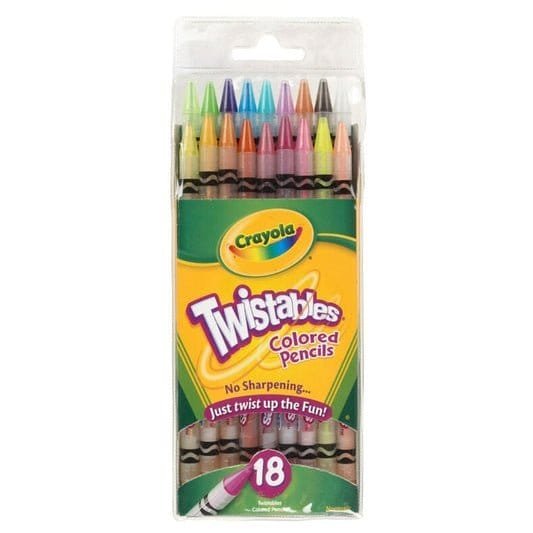 Crayola Twistables Colored Pencils 18 Colors || الوان كرايولا خشبية تويست ١٨ لون - مكتبة اكسبريس الكويت