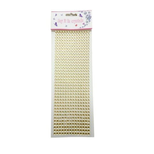 Crystal Stickers Gold || ستيكر كريستال لون ذهبي - مكتبة اكسبريس الكويت