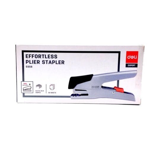 Deli Effortless Plier Stapler 0358 دباسة ديلي ٠٣٥٨ - مكتبة اكسبريس الكويت