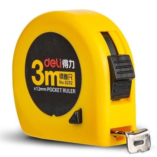 Deli Pocket Measuring Ruler 3M || متر ديلي قياس ٣ متر - مكتبة اكسبريس الكويت