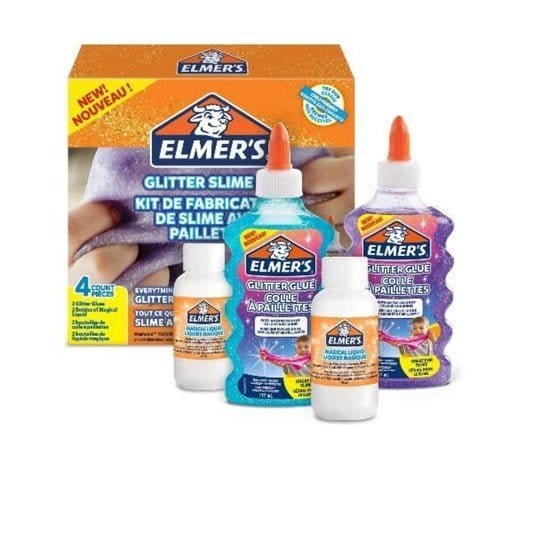 Elmer s glitter slime kit Elmers || مجموعه المرز لعمل السلايم عدد 4 قطع - مكتبة اكسبريس الكويت