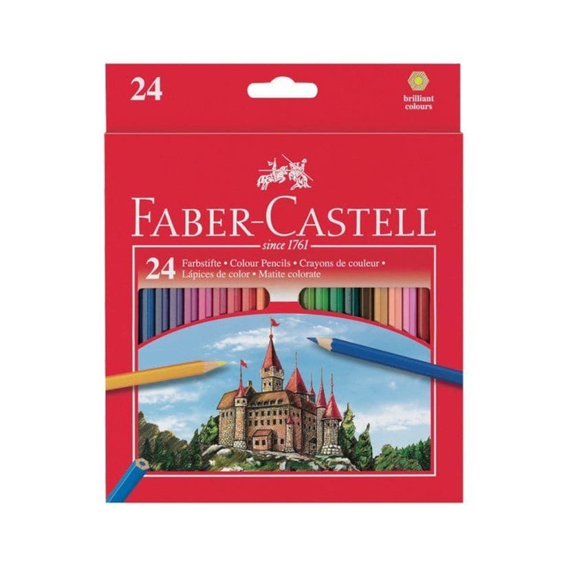 Faber Castell Colored Pencils 24 Colors || الوان خشبية فيبر كاستل ٢٤ لون - مكتبة اكسبريس الكويت