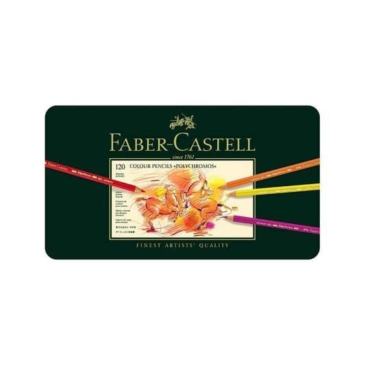 Faber Castell Polychromos Colored Pencil Sets Set Of 120 || الوان بوليكروموس خشبية فيبر كاستل 120 لون - مكتبة اكسبريس الكويت