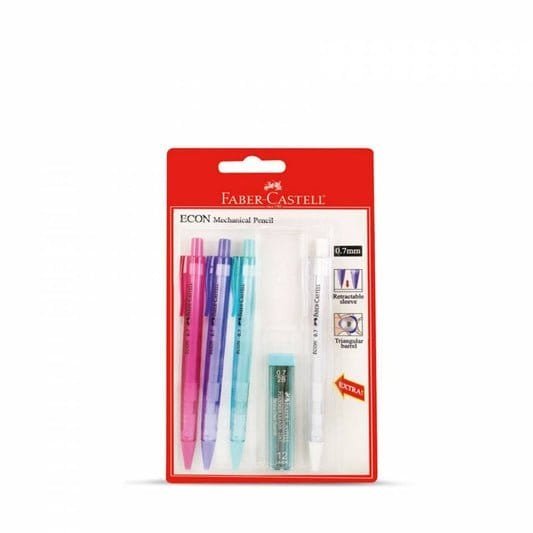 Faber Castell SUPER Econ mechanical Pencil 0.7 || قلم رصاص ميكانيكي من فيبر كستر 0.7 - مكتبة اكسبريس الكويت