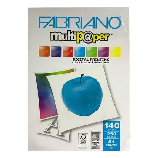 Fabriano Multipaper digital printing 140 gm 250 Sheets || ورق طباعه ١٤٠ جرام فابريانو ٢٥٠ ورقة - مكتبة اكسبريس الكويت
