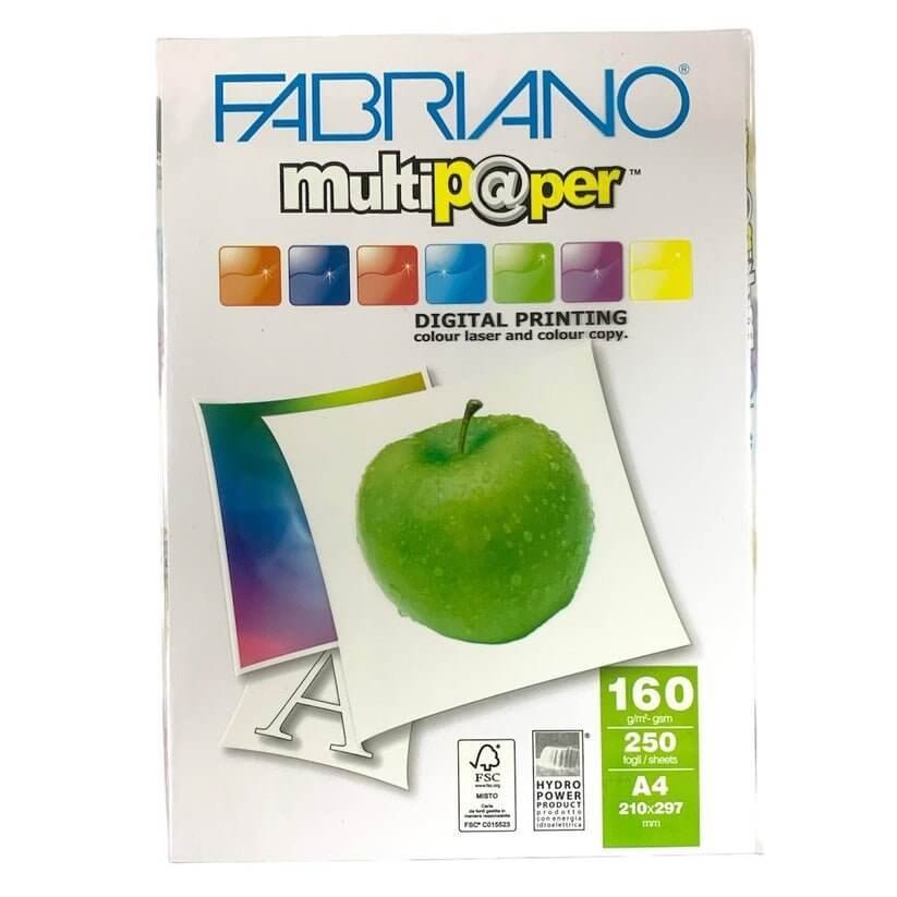 Fabriano Multipaper digital printing 160 gm 250 Sheets || ورق طباعه ١٦٠ جرام فابريانو ٢٥٠ ورقة - مكتبة اكسبريس الكويت
