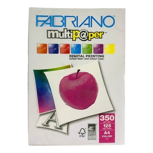 Fabriano Multipaper digital printing 350 gm 125 Sheets || ورق طباعه ٣٥٠ جرام فابريانو ١٢٥ ورقة - مكتبة اكسبريس الكويت
