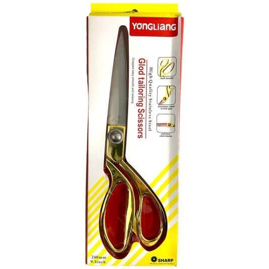Gold Tailoring Scissors 9.5” || مقص خياطين ذهبي ٩.٥ انش - مكتبة اكسبريس الكويت