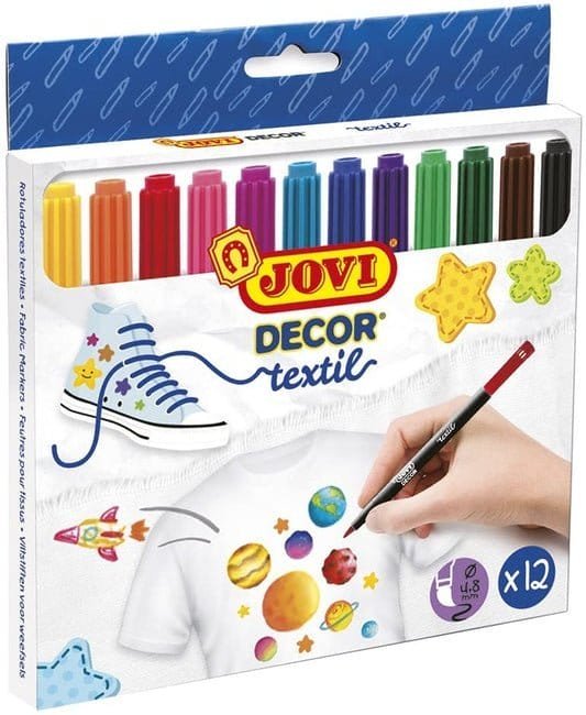 Jovi Decor Textile || الوان جوفي ماركر للقماش - مكتبة اكسبريس الكويت