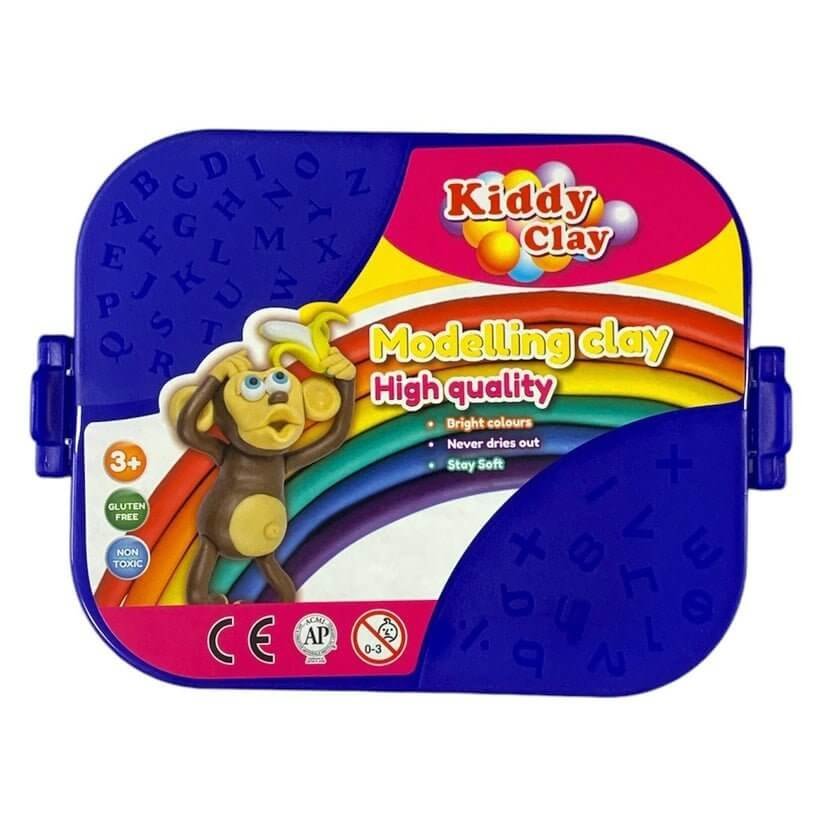 Kiddy Clay Play Dough 7 Colors || طين صلصال ٧ لون كيدي كلاي - مكتبة اكسبريس الكويت