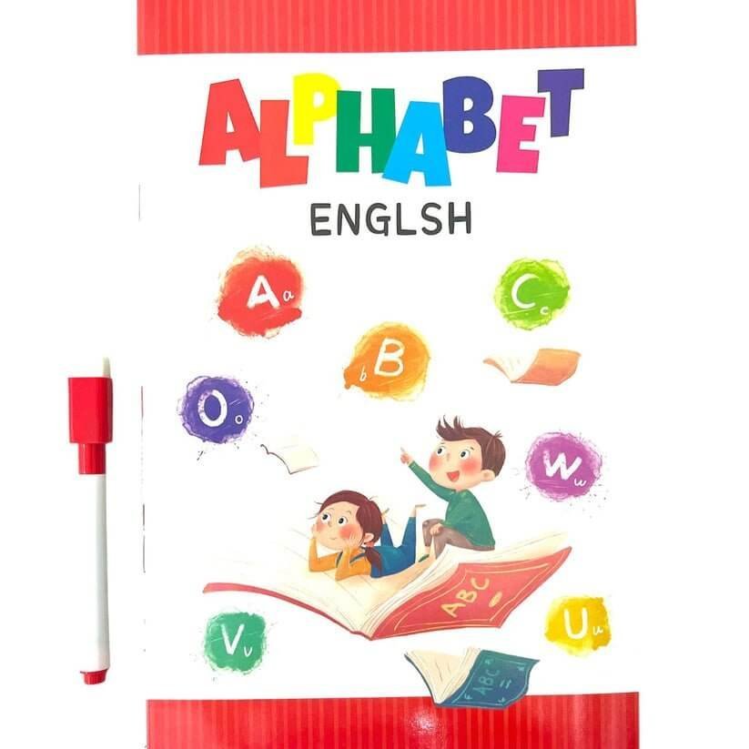 كتاب ممارسة الأبجدية الإنجليزية القابل للمسح للأطفال - مكتبة اكسبريس الكويت