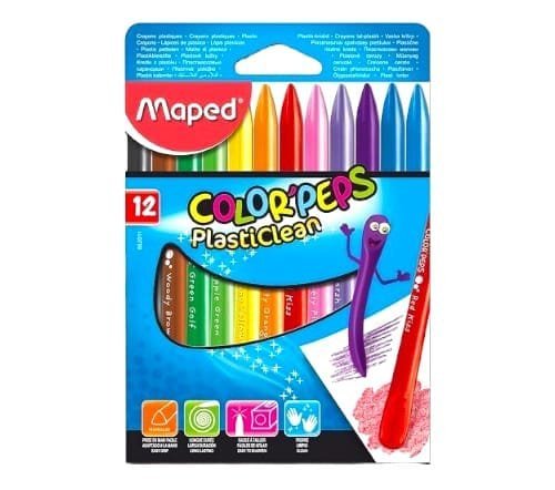 Maped Color Peps 12 Colors Plasticlean || الوان مابد شمعية بلاستيكلين ١٢ لون - مكتبة اكسبريس الكويت