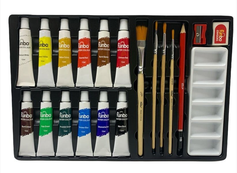 مجموعة الرسم بالألوان المائية من Funbo - مكتبة اكسبريس الكويت