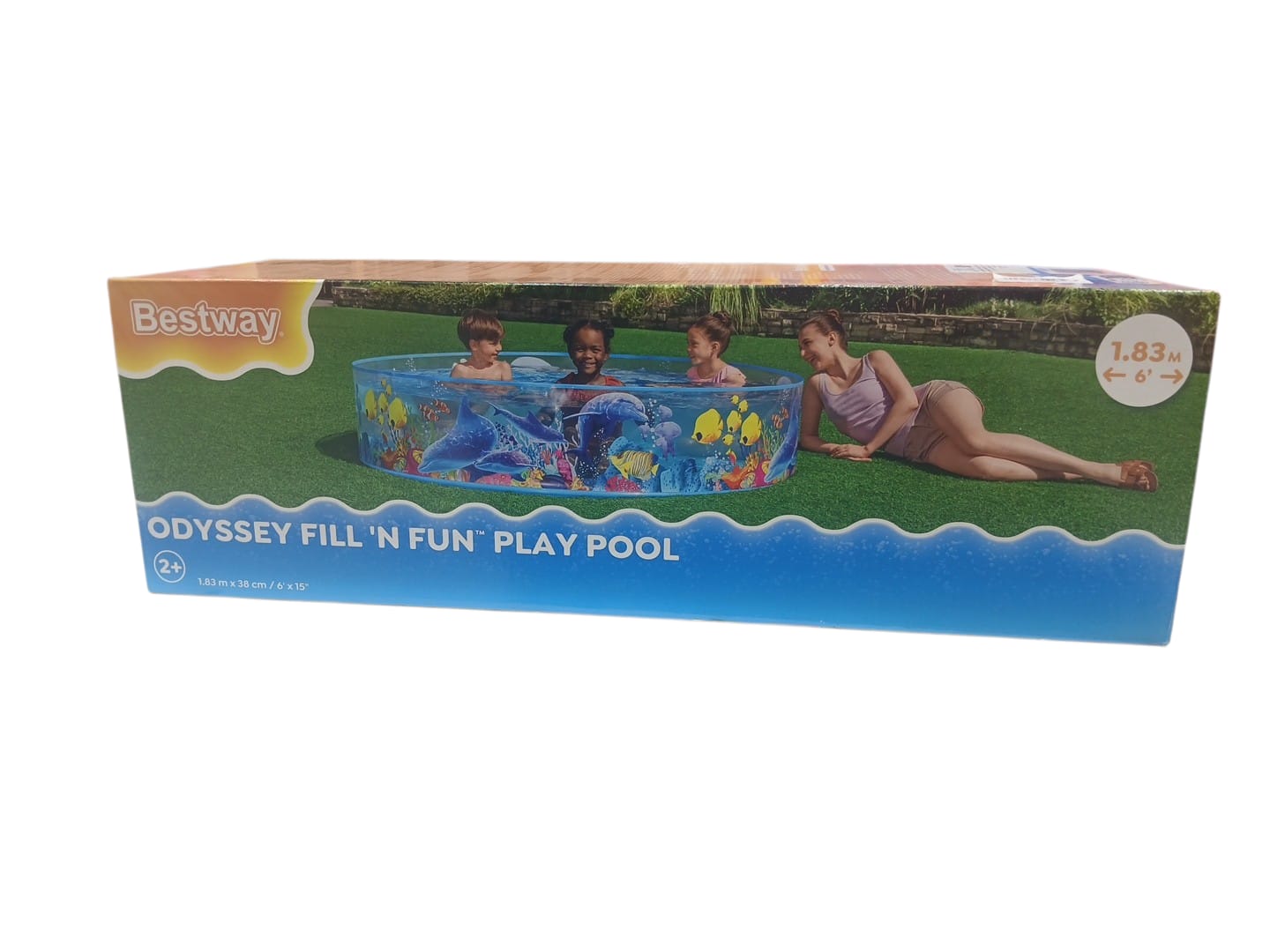 حوض سباحة صلب أوديسي عالم الدلافين – Bestway Odyssey Fill N Fun