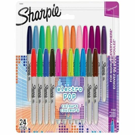 Sharpie Permanent Marker Electro Pop 24 || الوان شاربي ماركر الثابته الكترو بوب 24 لون - مكتبة اكسبريس الكويت