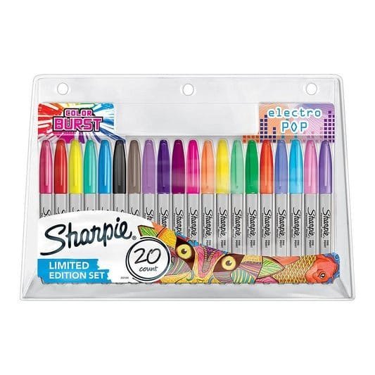 Sharpie Special Edition 20 Permanent Markers || الوان شاربي ماركر الثابته تصميم خاص 20 لون - مكتبة اكسبريس الكويت