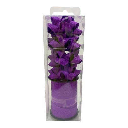 شريط ريبون و زهرية زري لون بنفسجي - مكتبة اكسبريس الكويت