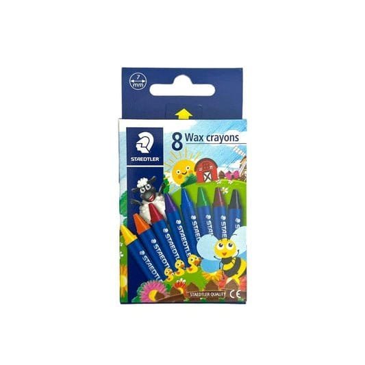 Staedtler Crayons 8 Colors || الوان شمعية ستدلر ٨ لون - مكتبة اكسبريس الكويت