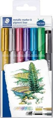 Staedtler Decorative marker Assorted colour waterproof || قلم ماركر للديكور من ستيدلر الوان متنوعة مقاومة للماء - مكتبة اكسبريس الكويت