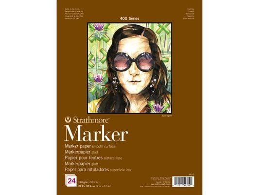 Strathmore Marker Paper 22.9*30.5 cm 190 g || دفتر رسم ستراثمور للماركر 190 جم - مكتبة اكسبريس الكويت