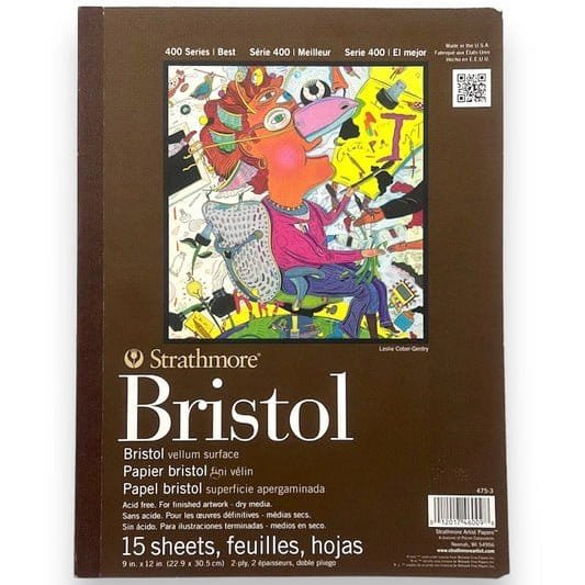 Strathmore Sketch Pad Bristol 9*12 || كراسة رسم ستراثمور بريستول حجم ٩*١٢ - مكتبة اكسبريس الكويت