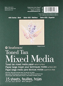 Strathmore Toned Tan 15.2*20.3 cm || 15.2*20.3 دفتر رسم تون تان - مكتبة اكسبريس الكويت