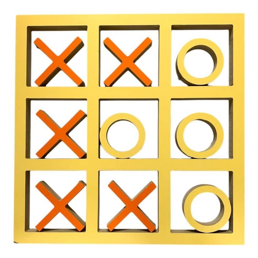 Tik Tak Toe Yellow Color Board Game || لعبة اكس او لون اصفر - مكتبة اكسبريس الكويت