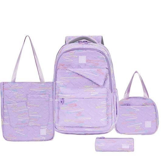 Twins Back to School Backpack Set 4 Pcs || مجموعة العودة الى المدرسة طقم ٤ قطع جنطة طهر و مقلمة و شنطة اكل و حقيبة رياضة 16 - مكتبة اكسبريس الكويت