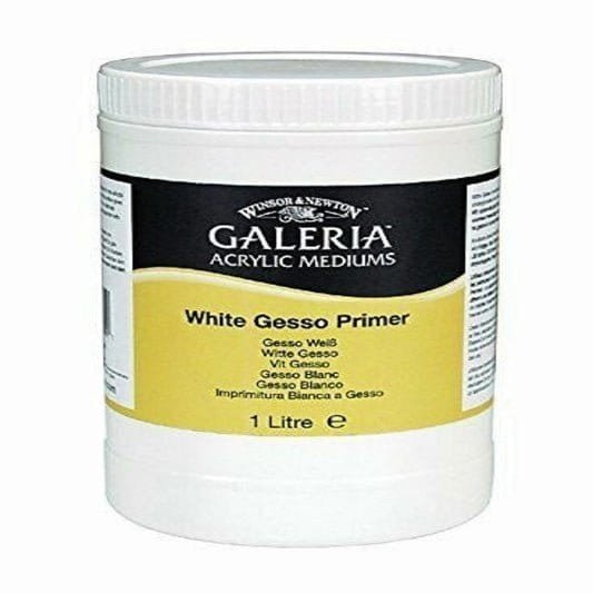 Winsor & Newton Galleria White Gesso Primer 1 Litre || جيسو ابيض ماركة ونسر اند نيوتن - مكتبة اكسبريس الكويت