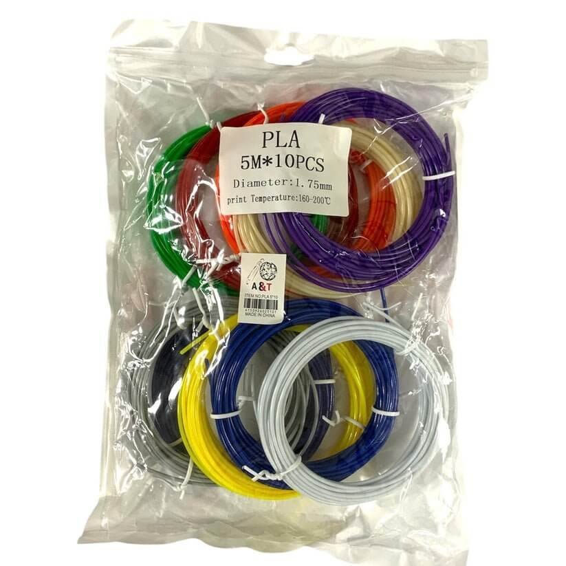 3D Pen Refill 10 Colors 5 Meters || تعبئة قلم ثلاثي الابعاد ١٠ الوان ٥ متر - مكتبة اكسبريس الكويت