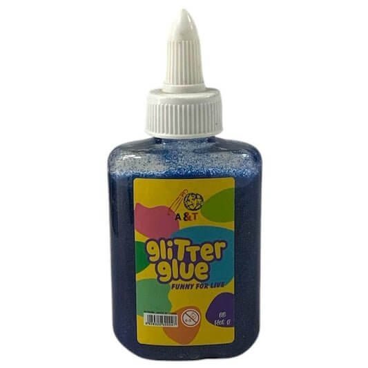 A&amp;T Glitter Glue 88g Navy || صمغ قلتر اي اند تي ٨٨ جرام لون كحلي - مكتبة اكسبريس الكويت