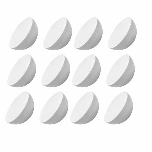 A&amp;T Half Ball Foam Pack 12 PCS Medium Size 4 cm || انصاف كرات فلين اي اند تي ١٢ حبة حجم ٤ سم وسط - مكتبة اكسبريس الكويت