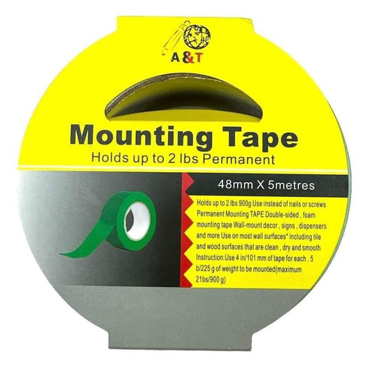 A&amp;T Mounting Double Sided Tape 48 mm x 5 Meters || تيب فوم دبل فيس اي اند ٤٨ مم * ٥ متر - مكتبة اكسبريس الكويت