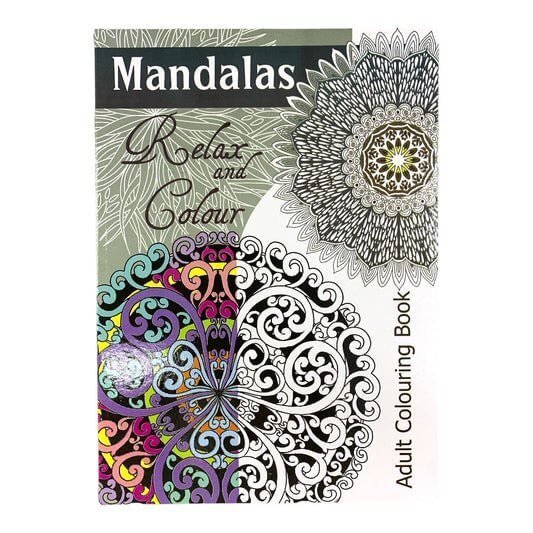 Adult Coloring Book Mandalas Relax and Color || دفتر تلوين للكبار الماندالا لون و ارتاح - مكتبة اكسبريس الكويت
