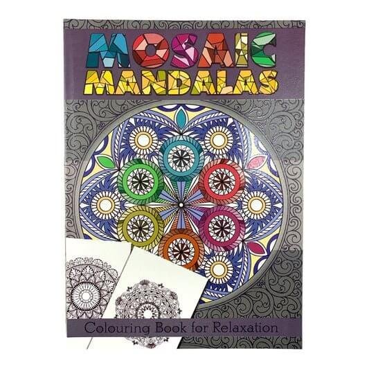 Adult Coloring Book Mosaic Mandalas || دفتر تلوين للكبار ماندالا موزاييك - مكتبة اكسبريس الكويت