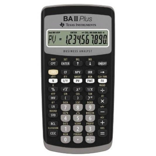 الآلة الحاسبة المالية من تكساس إنسترومنتس BA II Plus - مكتبة اكسبريس الكويت