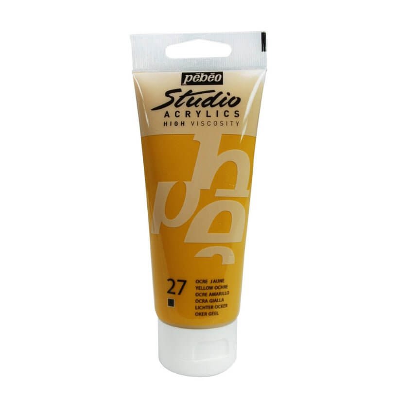 الوان بيبيو اكريليك 100 مل لون اصفر اوكر - مكتبة اكسبريس الكويت